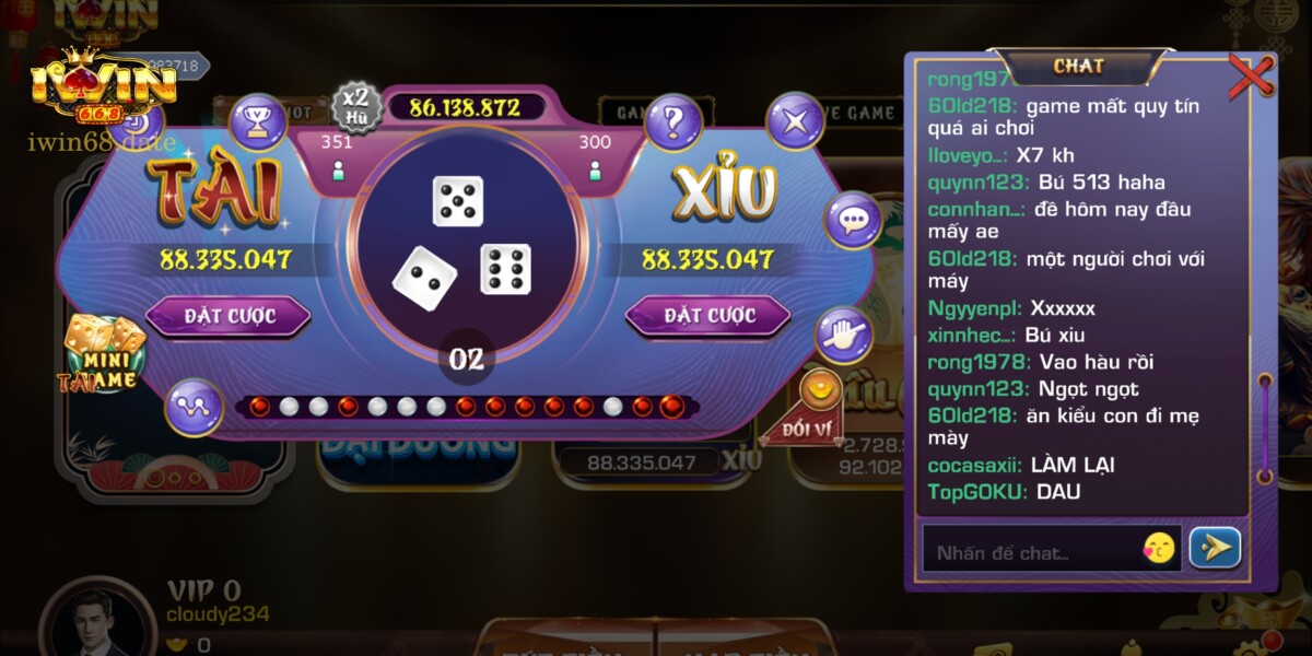 Tài xỉu Iwin68 thu hút lượng người truy cập đông nhất hiện nay